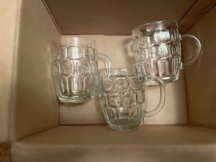 Photo of free 11 assorted beer glasses (Garston, Watford, Herts WD25) #1