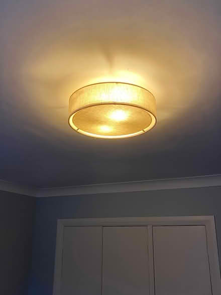Photo of free Ceiling Light Fixture, Fabric Finish (Lewes BN7) #1