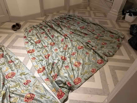 Photo of free Silk curtains (Banstead SM7) #4