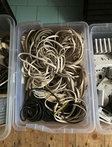 Photo of free 3 big crates of assorted electrical cables and fittings etc (Hastings TN35) #2