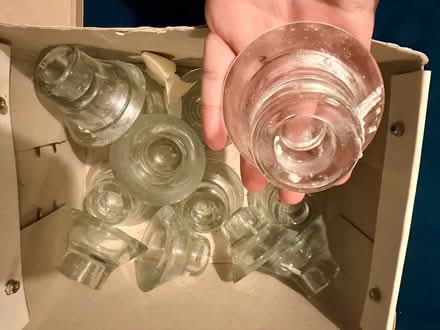 Photo of free 13 glass candle holders (Wood St - E17) #1