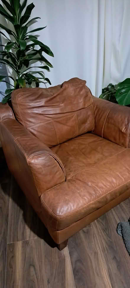 Photo of free Leather sofa (Low Bradfield S6) #2