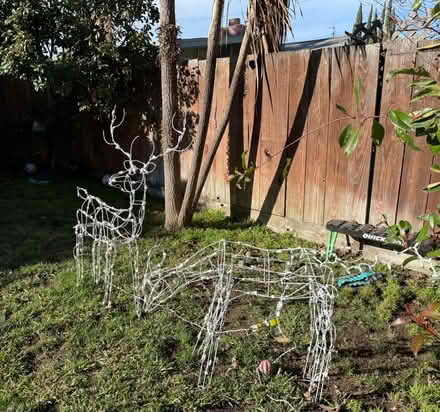 Photo of free White Xmas Deer Lit Decor (East Cupertino) #1