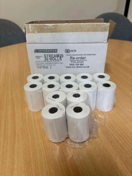 Photo of free Receipt rolls of paper (Stream 20) (Broughton Street EH1) #1