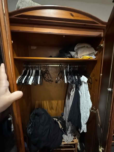 Photo of free Wooden double door wardrobe (New Cross SE14) #3