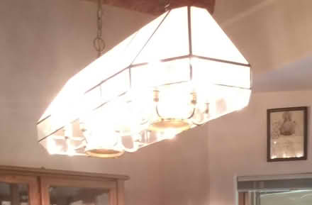 Photo of free Clear Glass Billiard Style Light (West Side) #2
