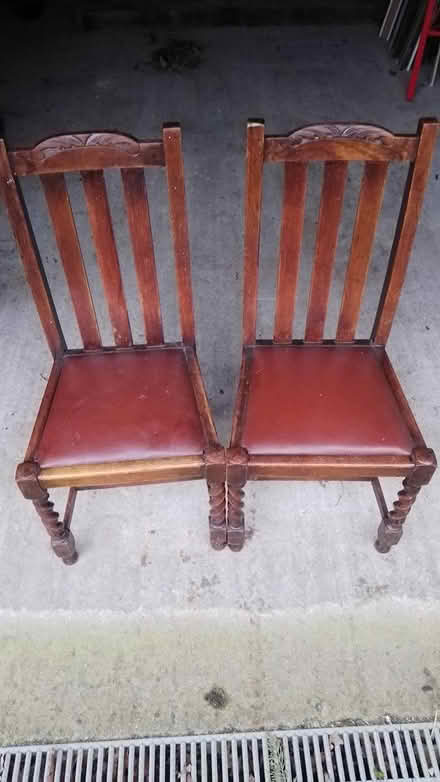Photo of free Pair of dining chairs (SN6 8AE) #1