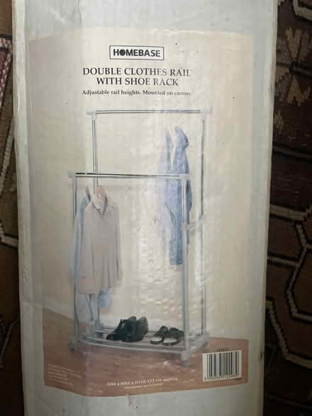 Photo of free Double Clothes Rail & Shoe Rack (Northchurch HP4) #2