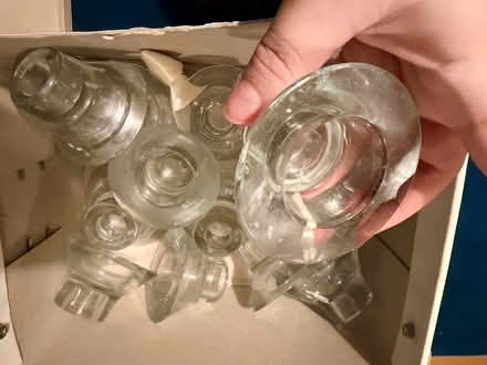 Photo of free 13 glass candle holders (Wood St - E17) #2