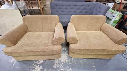 Photo of free 2 Mark & Spencer Sofa Bed Armchairs with covers (Ravenstonedale CA17) #1