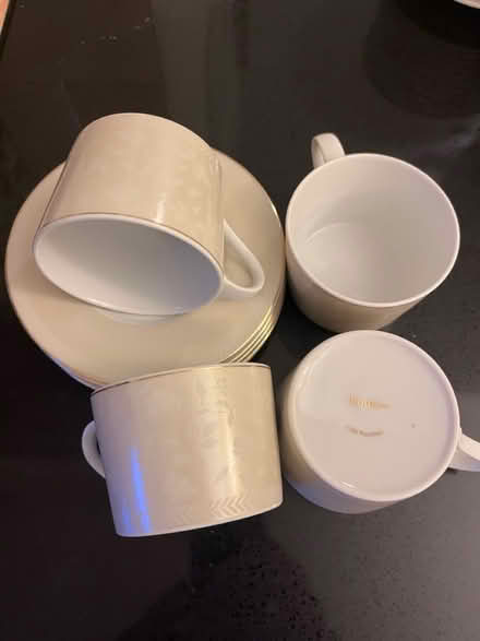 Photo of free Assorted cups and saucers (Garston, Watford, Herts WD25) #1