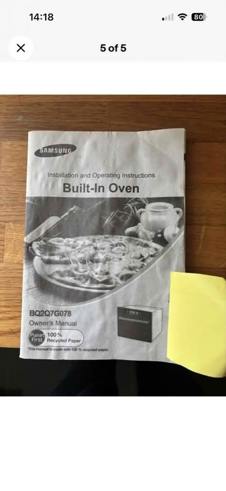 Photo of free Samsung Dual Cook Integrated oven (CT4) #4