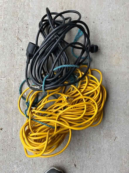 Photo of free 2 Long Extension Leads With European Plugs (Tenterden TN30) #1