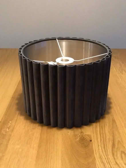 Photo of free Grey velvet lampshade (West Didsbury Manchester M20) #1