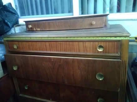 Photo of free vintage dresser W wheels (94025) #1