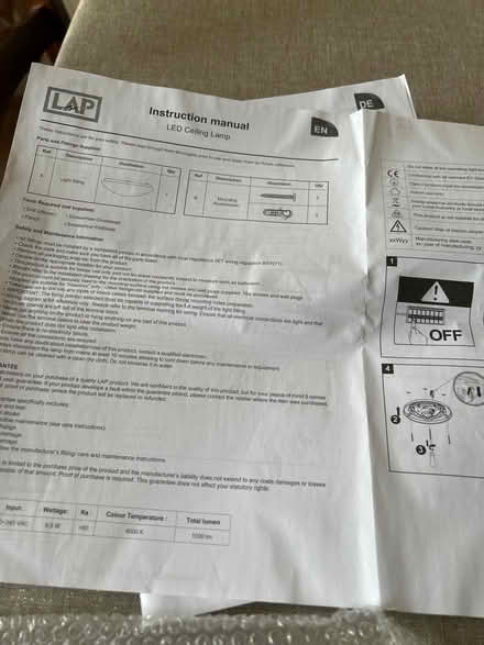 Photo of free Ceiling Light (Heysham LA3) #4