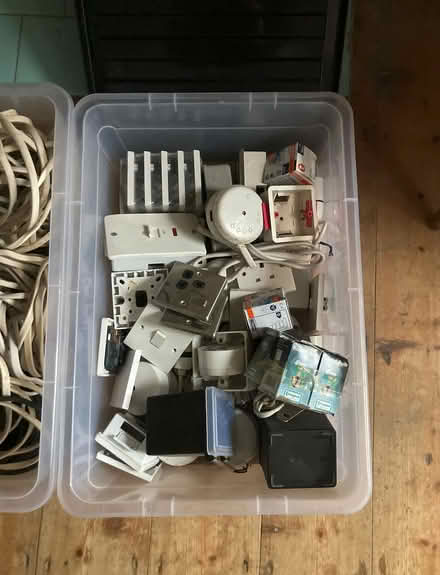 Photo of free 3 big crates of assorted electrical cables and fittings etc (Hastings TN35) #3