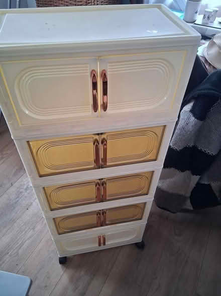 Photo of free Plastic storage cupboard (Henlow SG16) #1