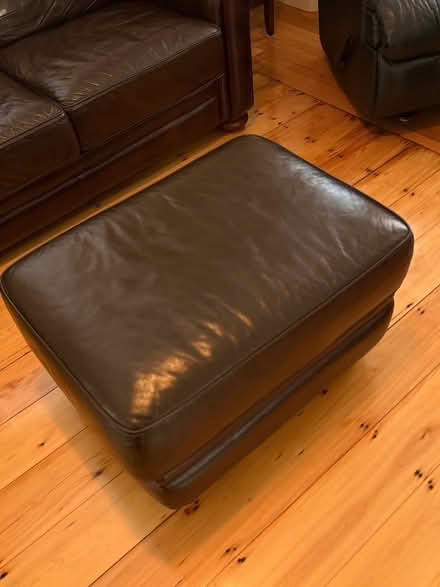 Photo of free Leather Couch, Chair, and Ottoman (Milton Village) #3