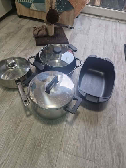 Photo of free A selectiin of saucepans (Larkhall) #1