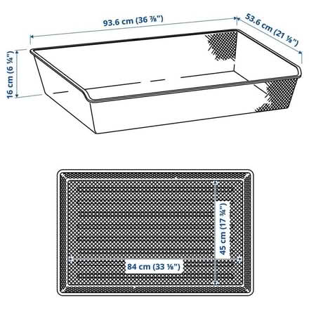 Photo of free 4 IKEA Komplement metal mesh wardrobe baskets/drawers (Allerton L18) #2