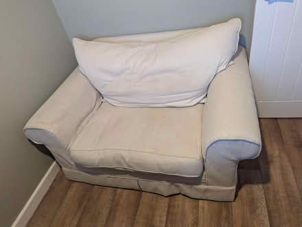 Photo of free Comfy Love Seat - Removable Covers (Thatcham, West Berkshire) #1