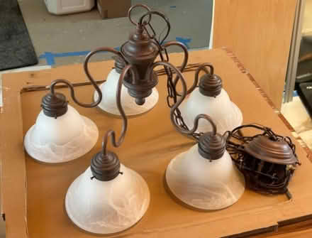 Photo of free 5-Bulb Hanging Light (Waring Station 20874) #1