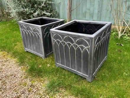 Photo of free Two Lead Effect Plastic Garden Planters (Chichester PO19) #2