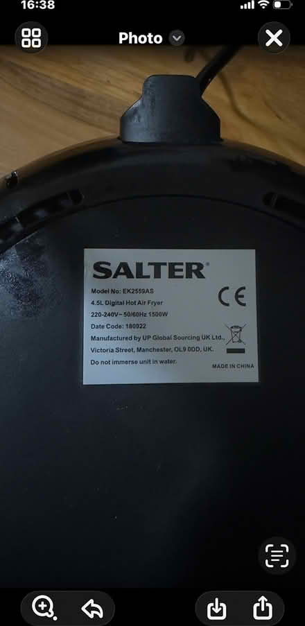 Photo of free Salter Air Fryer (Alperton HA0) #3