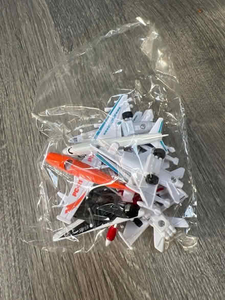 Photo of free Set of small plastic Aeroplanes in a plastic bag. (Southsea PO4) #1
