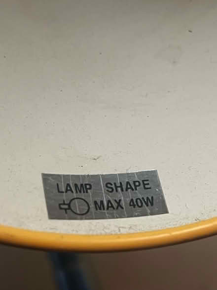 Photo of free Orange Lamp (SE8) #2