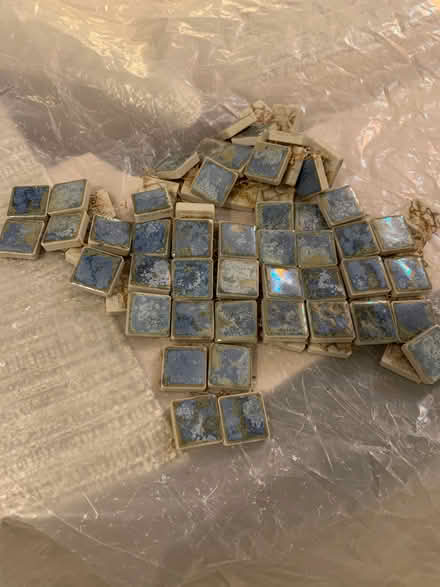 Photo of free Bag of blue mosaic tiles Hanover (Hanover BN2) #1