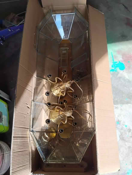 Photo of free Clear Glass Billiard Style Light (West Side) #1