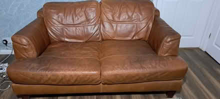 Photo of free Leather sofa (Low Bradfield S6) #1