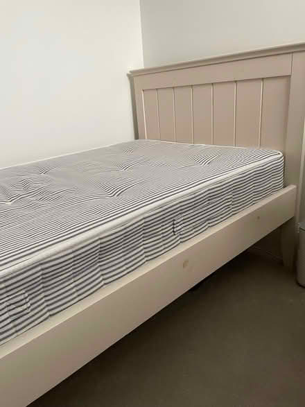 Photo of free Wooden single bed and matress (North Tonbridge TN9) #1