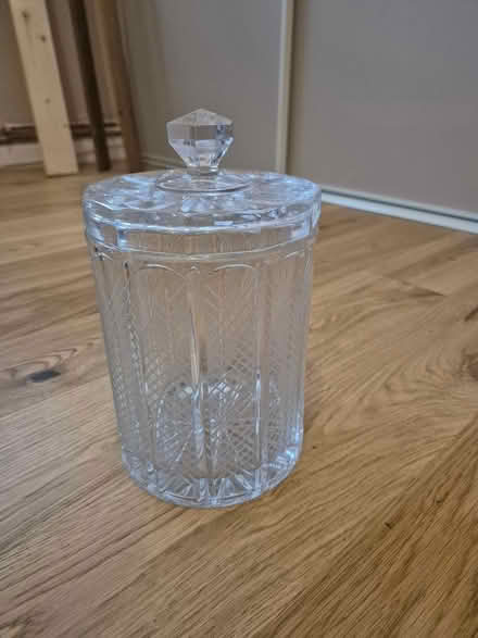 Photo of free Bohemian crystal storage jar (Sw155au, Barnes) #1
