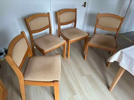 Photo of free four dining table chairs (Monkspath B90) #1