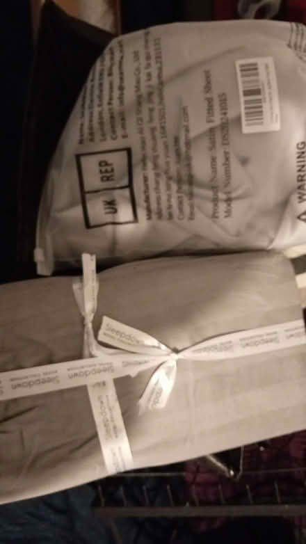 Photo of free 2 single sheets brand new not used 1 yellow industrial fan (Highbury N5) #1