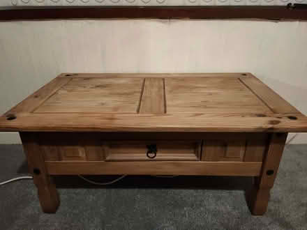 Photo of free Wooden coffee table in good condition just needs a wipe (Hillmorton CV21) #1