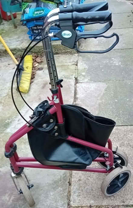 Photo of free Adult three wheeled walker with bag (Denton M34) #1