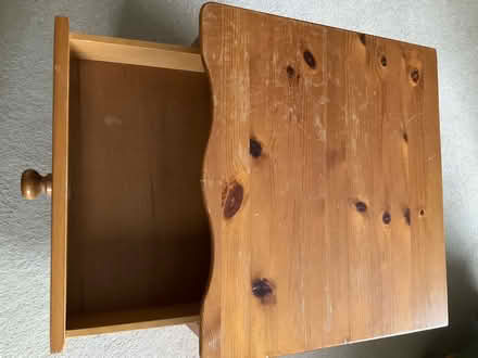 Photo of free 1 Pine bedside table with 3 drawers (Eynsham OX29) #3