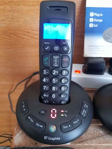 Photo of free BT landline 3 set with answerphone (Llanddulas LL22) #3