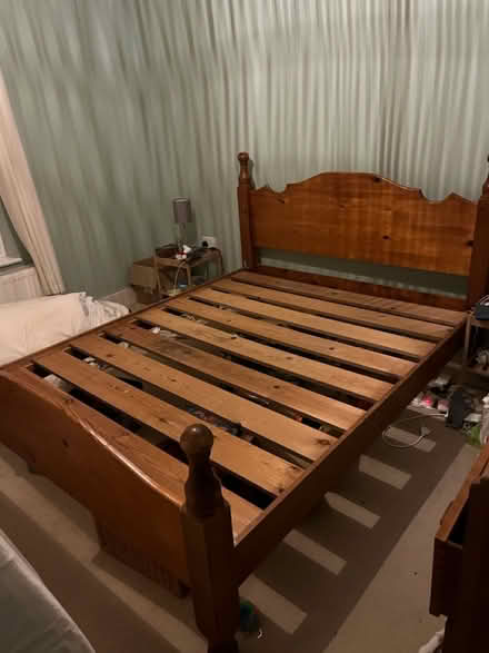 Photo of free King size solid wood bed frame (Brookwood GU24) #2