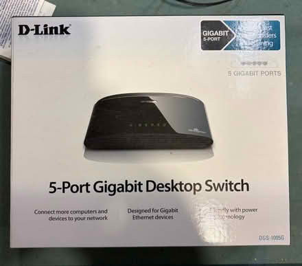 Photo of free D-Link 5 port gigabit switch (Belmont, MA) #1