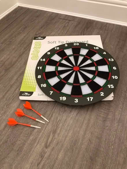Photo of free Soft tip darts board & darts (Kendal LA9) #1