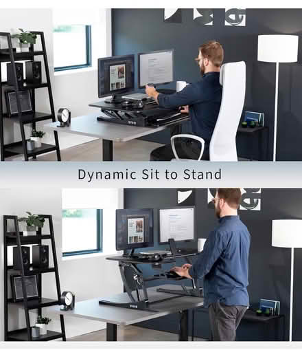 Photo of free Adjustable desk riser & monitors (Lynnwood) #4