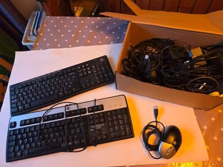 Photo of free Tech bundle including keyboards, mouse and leads (Bluebell Hill ME5) #1