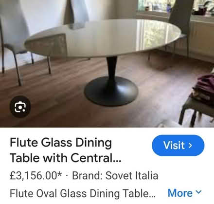 Photo of free Oval Glass Table Top-SE4 (Crofton Park, Brockley) #1