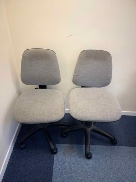 Photo of free Grey Office Chairs x 2 (Penwortham PR1) #1