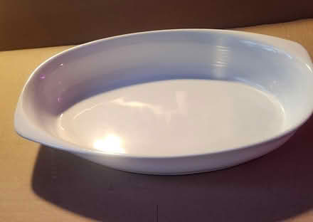 Photo of free Porcelain roasting pan (Danforth and Greenwood) #1